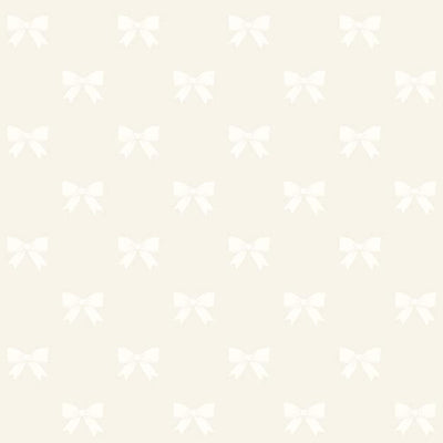 product image of Pretty Bows Wallpaper in Ivory/Cream 555