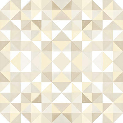 product image of Geometric Contemporary Edgy Wallpaper in Buttermilk/Cream 562