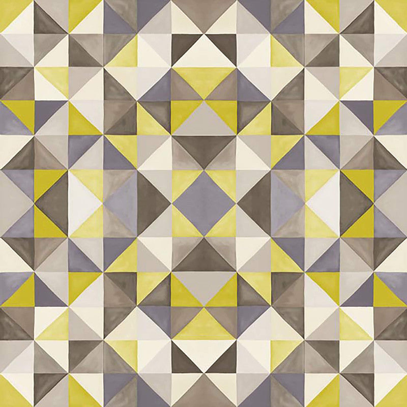 media image for Geometric Contemporary Edgy Wallpaper in Yellow/Ivory 263