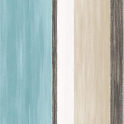 product image of Watercolor Brushstroke Stripe Wallpaper in Blue/Cream 55