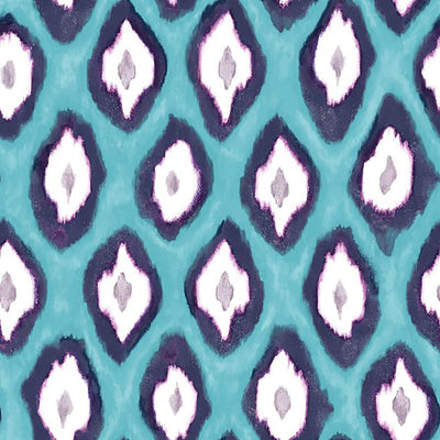 product image of Ogee Contemporary Wallpaper in Turquoise/Eggplant 542