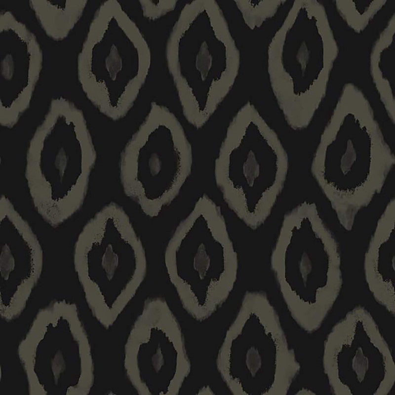 media image for Ogee Contemporary Wallpaper in Black/Gold 230