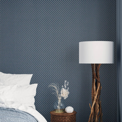 product image for Balance Wallpaper in Night Blue 9