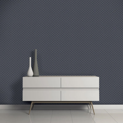 product image for Balance Wallpaper in Night Blue 34