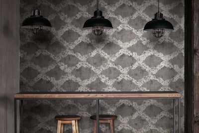 product image for Stamped Burnt Umber Wallpaper from the Crafted Collection by Galerie Wallcoverings 85