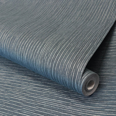 product image for Curtain Wallpaper in Black Blue 1