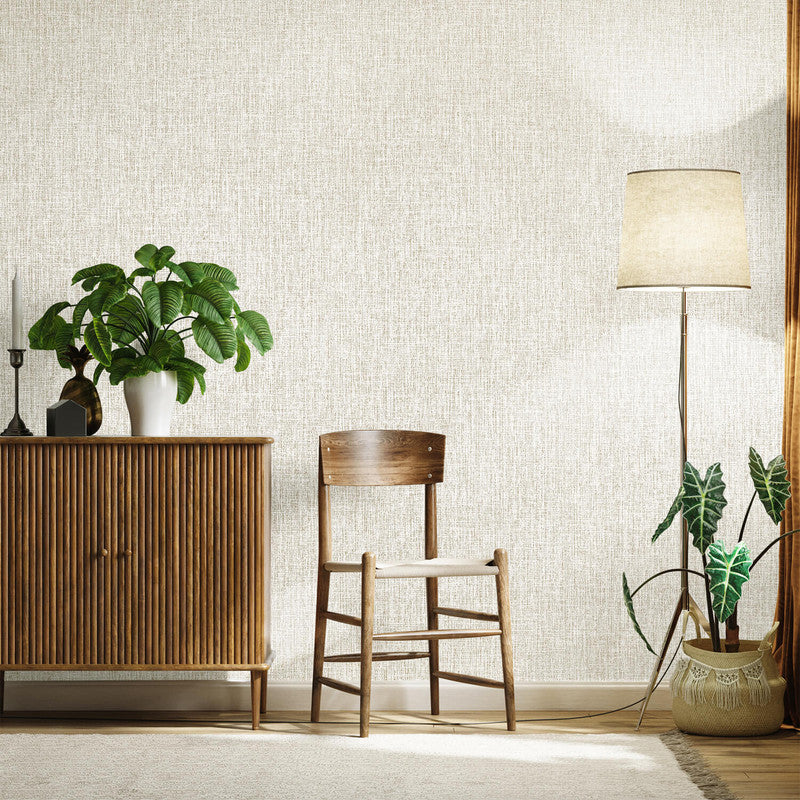 Shop Canvas Wallpaper in Cream | Burke Decor