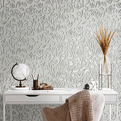 product image for Fiore Operatic Flowers Wallpaper in Allspice 43