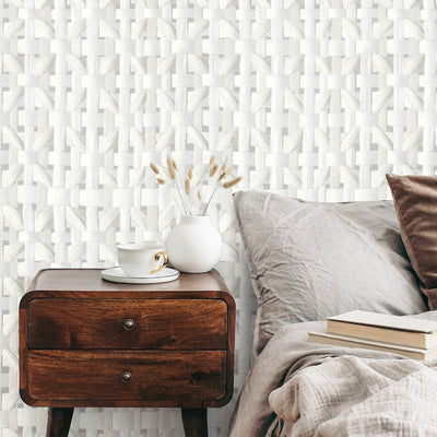 product image for Seta Octagonal Honeycomb Wallpaper in Sea Salt 54