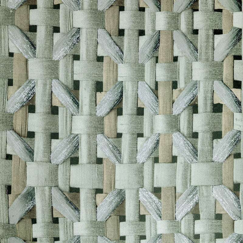 media image for Sample Seta Octagonal Honeycomb Wallpaper in Green Pepper 227