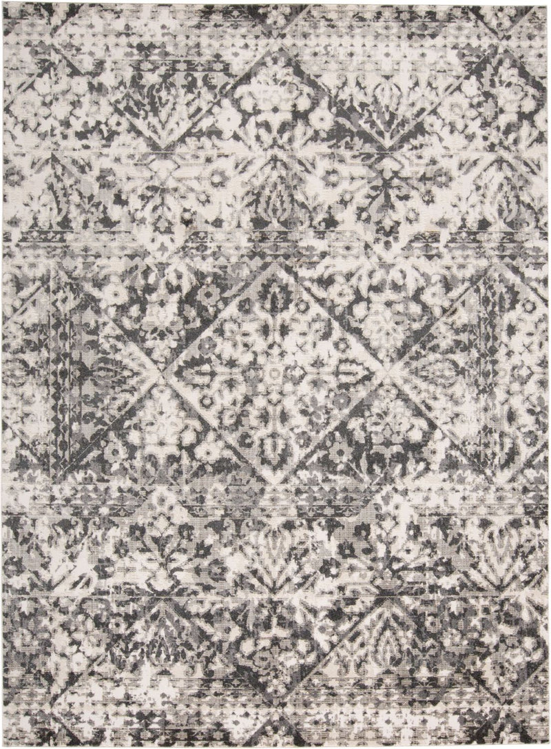 media image for Kiba Gray and Ivory Rug by BD Fine Flatshot Image 1 285