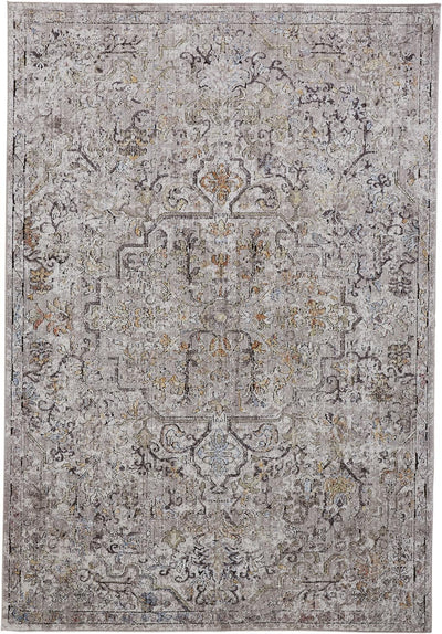 product image for Matana Warm Gray and Orange Rug by BD Fine Flatshot Image 1 54