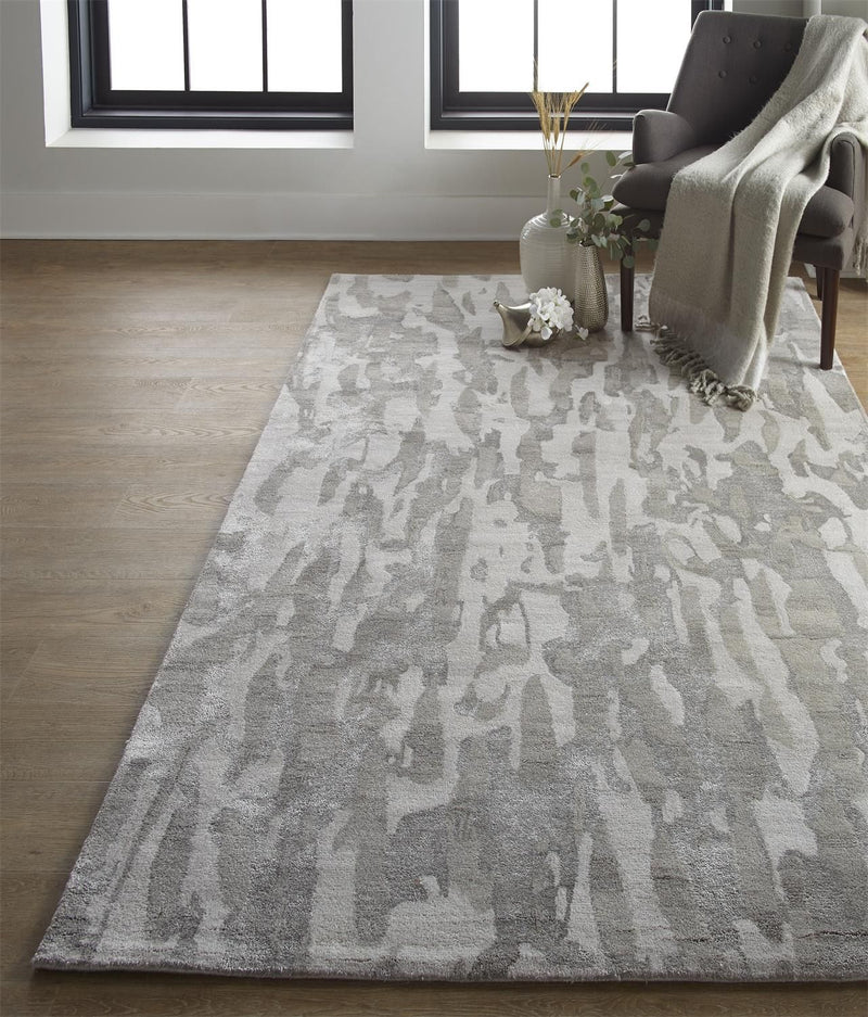 media image for Orwell Hand Tufted Gray and Silver Rug by BD Fine Roomscene Image 1 289