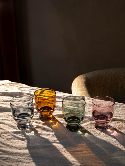 product image for 6 oz drinking glass 4 colors set of 4 4 69
