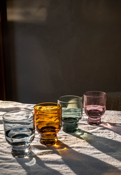 product image for 6 oz drinking glass 4 colors set of 4 5 93