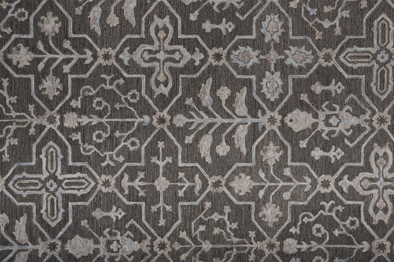 media image for Faris Gray and Blue Rug by BD Fine Texture Image 1 20