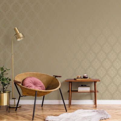 product image for Emporium Ogee Gold from the Emporium Collection by Galerie Wallcoverings 69