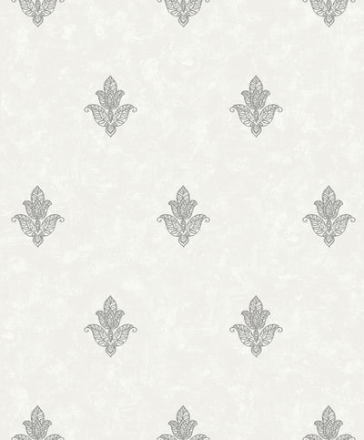 product image for Mehndi Motif Cream/Silver from the Emporium Collection by Galerie Wallcoverings 17