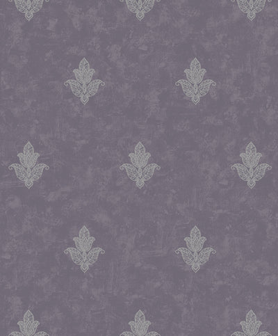 product image for Mehndi Motif Purple/Silver from the Emporium Collection by Galerie Wallcoverings 8