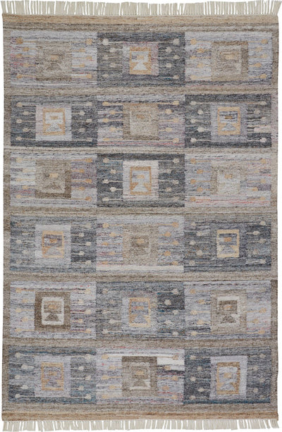 product image of Elstow Hand Woven Gray and Tan Rug by BD Fine Flatshot Image 1 554