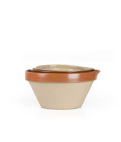 product image for Poterie Renault Vintage Earthenware Pan - Brown Rim-3 15