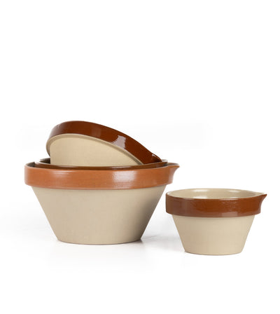 product image of Poterie Renault Vintage Earthenware Pan - Brown Rim-1 549