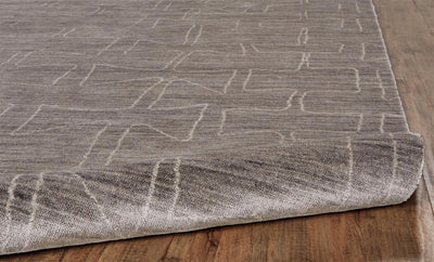 product image for Miska Hand Woven Gray and Ivory Rug by BD Fine Roll Image 1 18