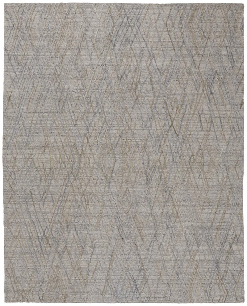 media image for Huntley Hand Woven Gray and Blue Rug by BD Fine Flatshot Image 1 273