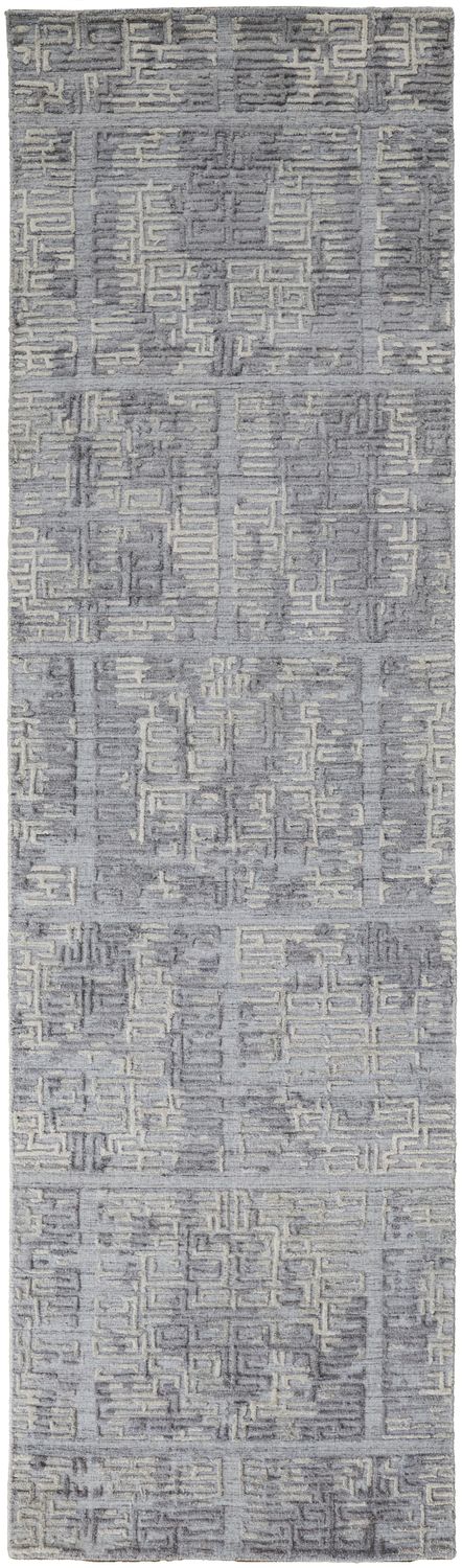 media image for Huntley Hand Woven Gray and Ivory Rug by BD Fine Flatshot Image 1 246