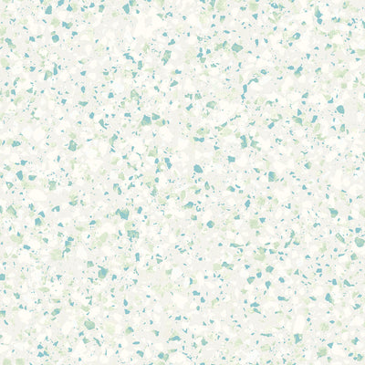 product image for Terrazzo Wallpaper in Aqua/Mica from the Evergreen Collection by Galerie Wallcoverings 63