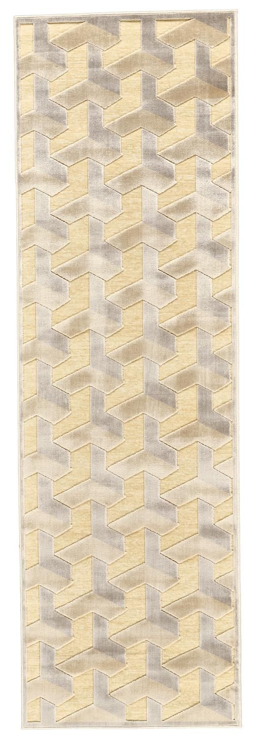 media image for Pellaro Cream and Silver Rug by BD Fine Flatshot Image 1 278