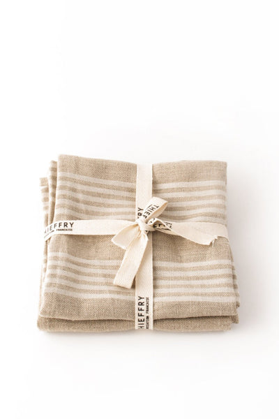 product image of thieffry set of two dish towels linen hardelot white natural 1 51
