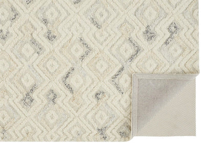 product image for Elika Hand Tufted Ivory and Blue Rug by BD Fine Fold Image 1 33