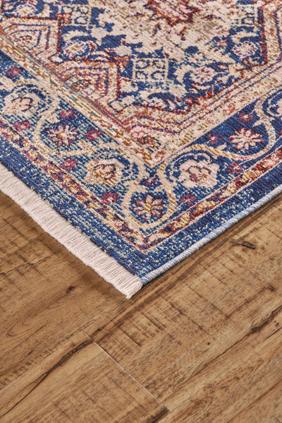 product image for Tessina Blue and Rust Rug by BD Fine Corner Image 1 64