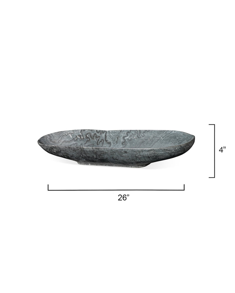 media image for Long Oval Marble Bowl 256