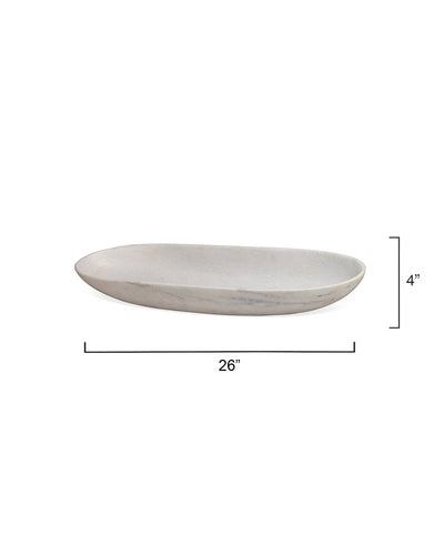 product image for Long Oval Marble Bowl 45
