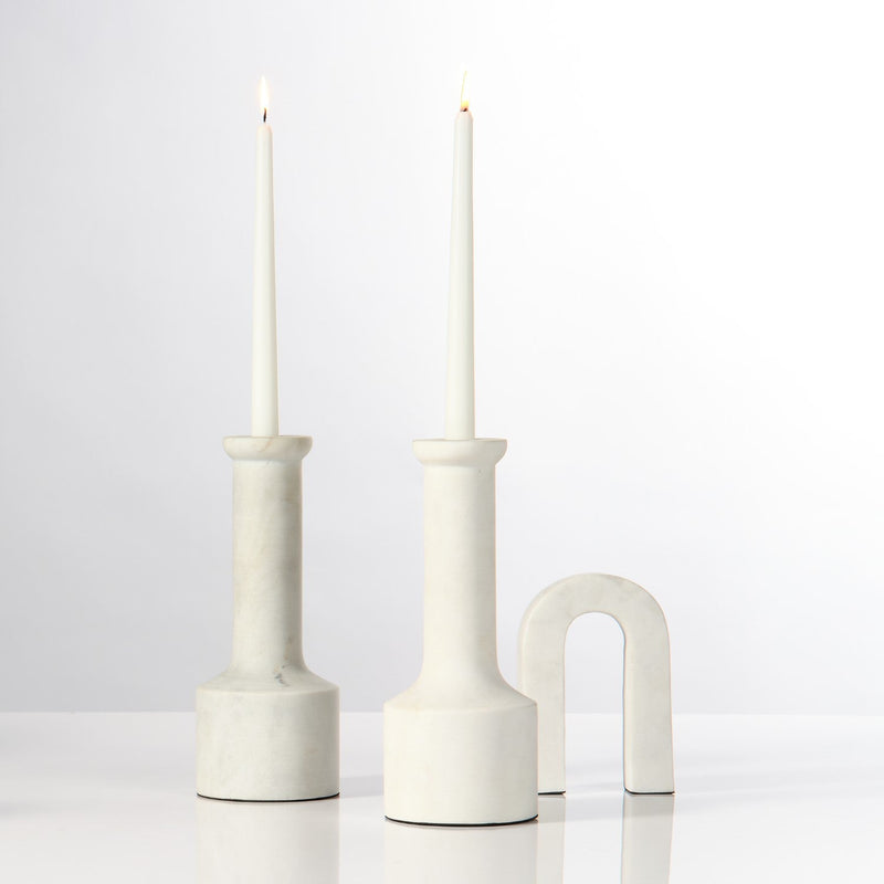 media image for trumpet candlesticks set of 2 by jamie young 7trum chwh 10 230
