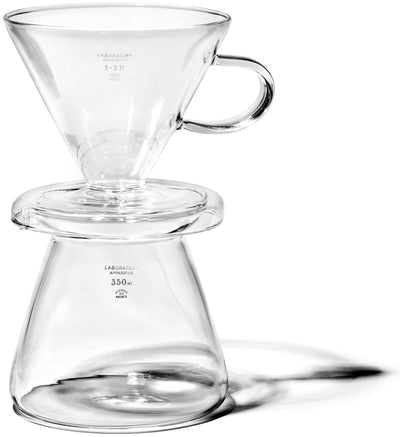 product image for glass coffee dripper set design by puebco 6 19