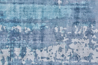 product image for Cashel Hand Woven Navy and Ocean Blue Rug by BD Fine Texture Image 1 14