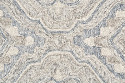 product image for Veran Hand Tufted Taupe and Blue Rug by BD Fine Texture Image 1 17