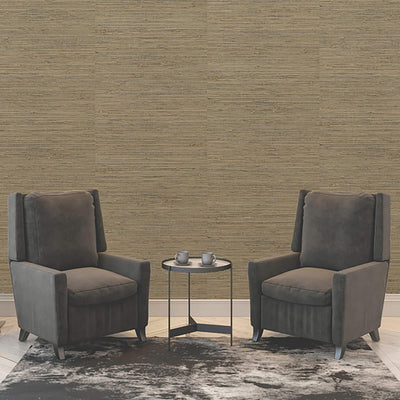 product image for Grasscloth Woven Wallpaper in Natural/Copper 83