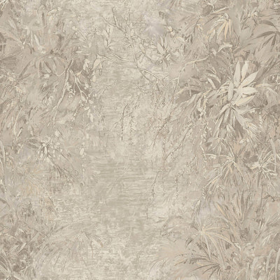 product image of Abstract Leaf Textured Wallpaper in Warm Brown 595