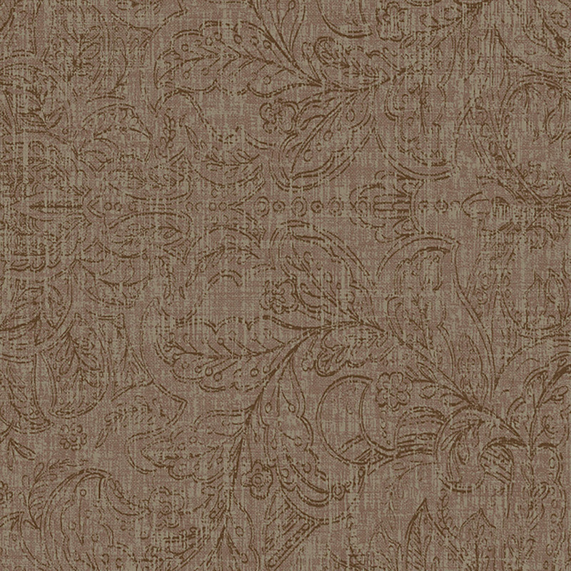 media image for Damask Textured Wallpaper in Dark Brown 234