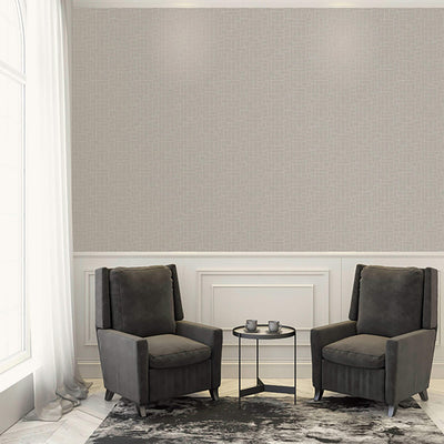 product image for Geometric Wallpaper in Light Grey 60