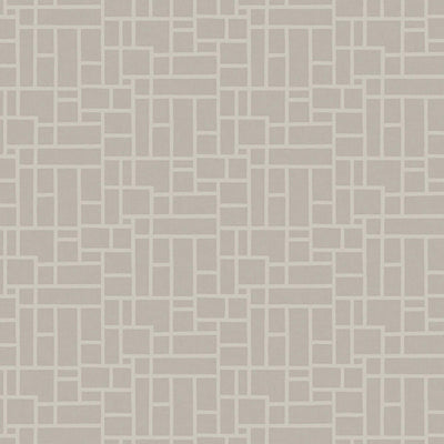 product image of Geometric Wallpaper in Light Grey 595