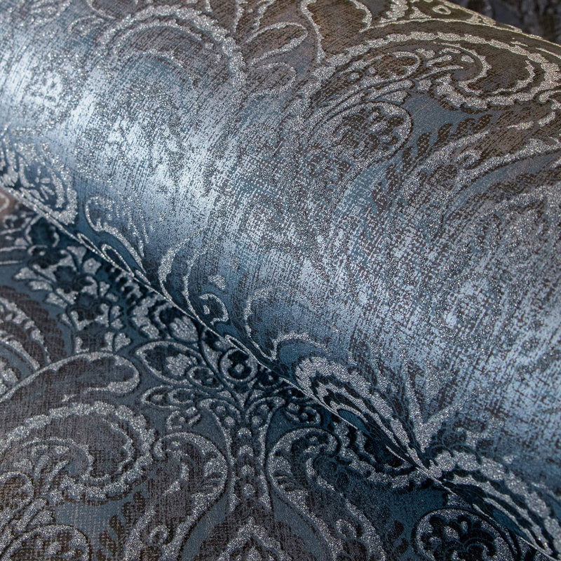 media image for Aphrodite Midnight Blue Wallpaper from the Adonea Collection by Galerie Wallcoverings 25