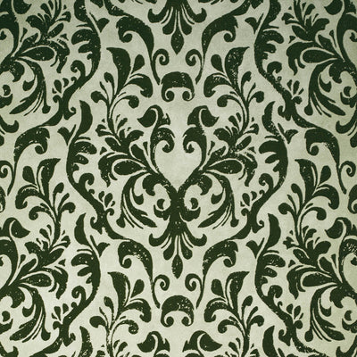 product image of Mayfair Flock Wallpaper in Sage Green 58