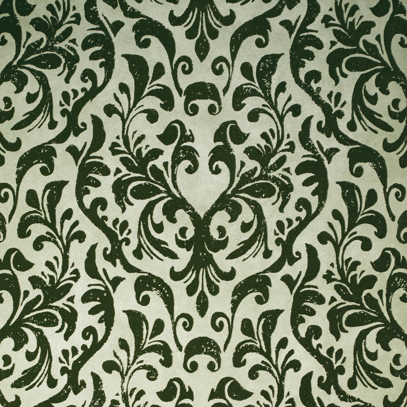 media image for Mayfair Flock Wallpaper in Sage Green 299