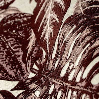 product image for Elephant Leaf Wallpaper in Red 54