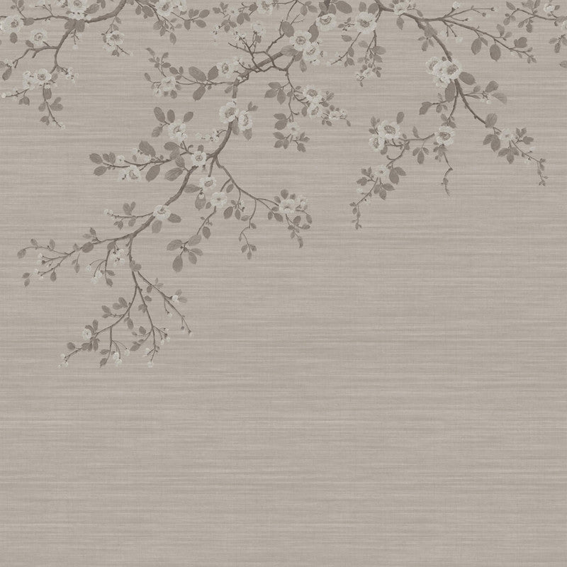 media image for Apple Blossom Wall Mural in Taupe/Mauve 298